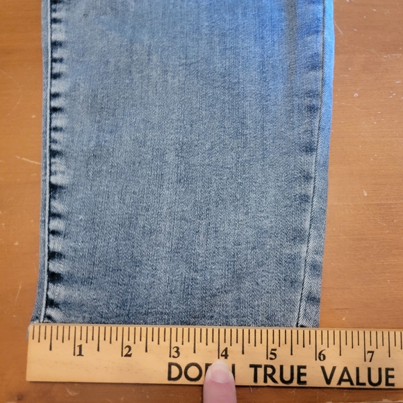 Lane Bryant Mid-Rise Super Stretch Ankle Jeans Distressed With Floral Design - Picture 15 of 15